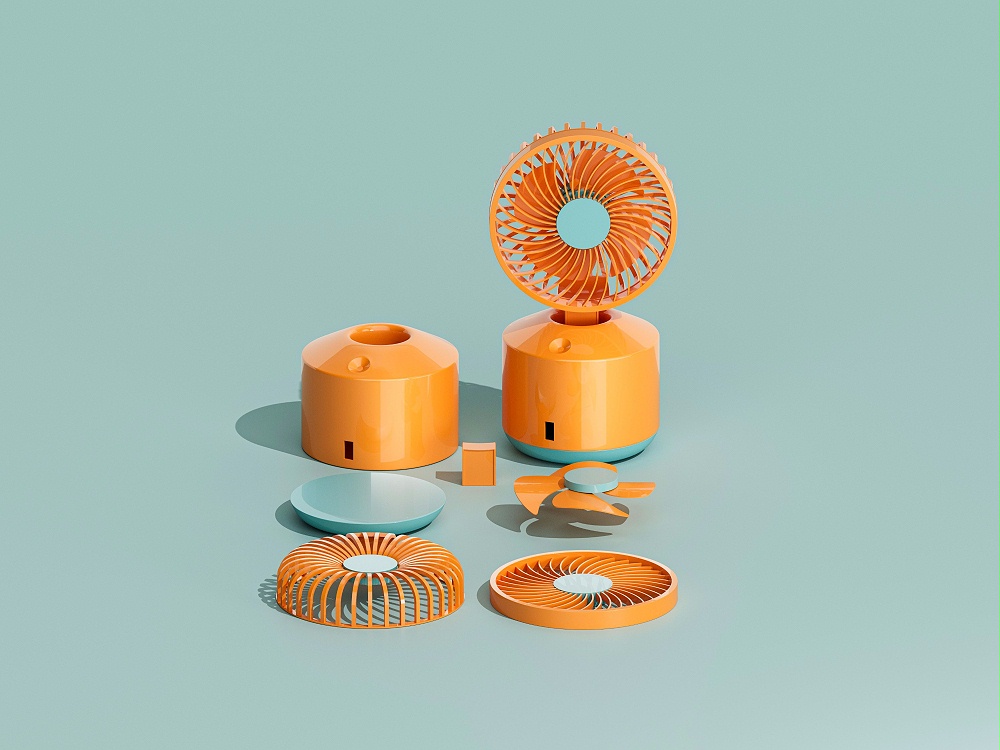 迷你風(fēng)扇塑膠外殼注塑